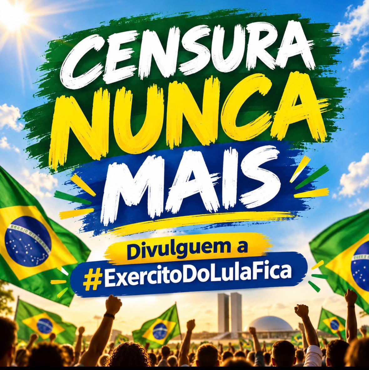 danihagome's tweet photo. @ahannaolive não vamos desistir, não tentem calar nossas vozes. Temos nossos direitos e vamos lutar por eles até o fim. 

#ExercitoDoLulaFica
#ExercitoDoLulaCensurado 
#CensuraNaoTSE 
#KassioNunesContraADemocracia https://t.co/0rsJUZjnuO