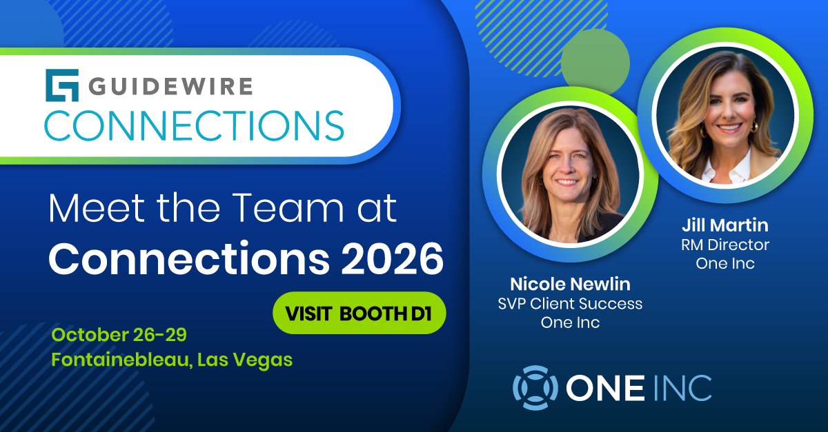 OneIncSystems's tweet photo. Meet with the One Inc Customer Success team at @Guidewire_PandC Connections and see how carriers are optimizing payment operations, driving digital adoption, and creating more seamless policyholder experiences.> https://t.co/i5dv3NxQ9s

📅 October 26 – October 29 
📍 Booth D1 https://t.co/bBH2ofCybC