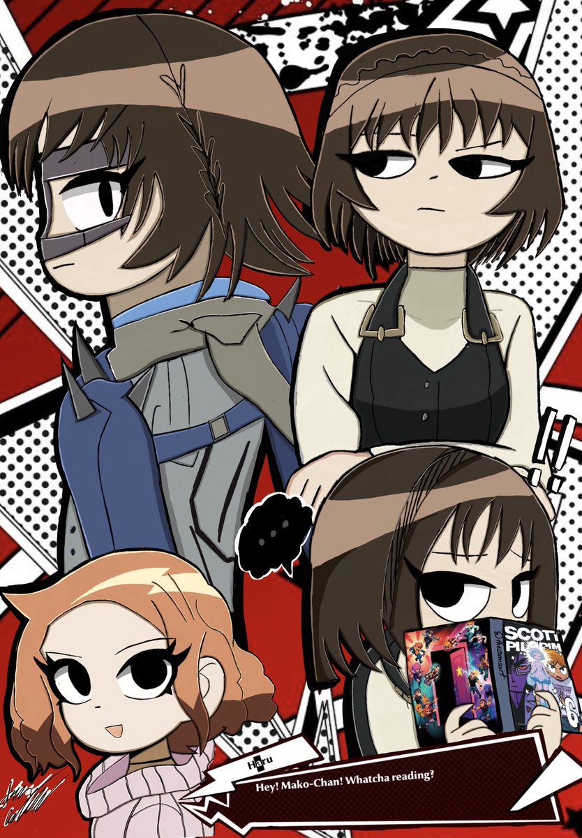 TheCarmsArt's tweet photo. Kim Pine X Makoto Nijima https://t.co/lpq9WyleY3