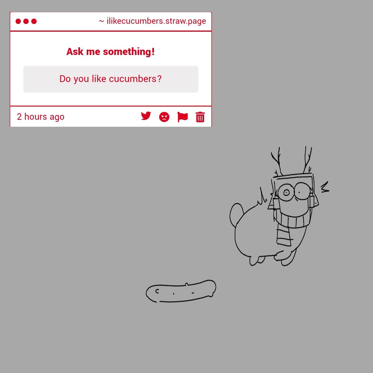 Bluewejc3's tweet photo. 1) Actually no, the "I like cucumber" thing was just random thing idk what to name it 

2) I don't think so. https://t.co/Rbh2yDTuk7