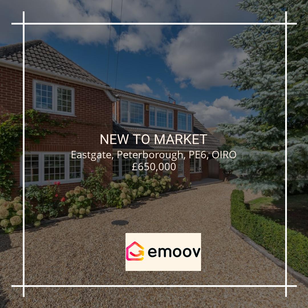 emoov's tweet photo. 💷 OIRO £650,000
🏡 For Sale 3 Bed Detached House OIRO £650,000

🏡 Detached family home in Eastgate, Peterborough (PE6)  
🛏️ Three bedrooms  
🛁 Two bathrooms  
💷 OIRO £650,000  
🌿 Every room opens to the garden  
🏞️ Own... https://t.co/6vEXdBJ5by