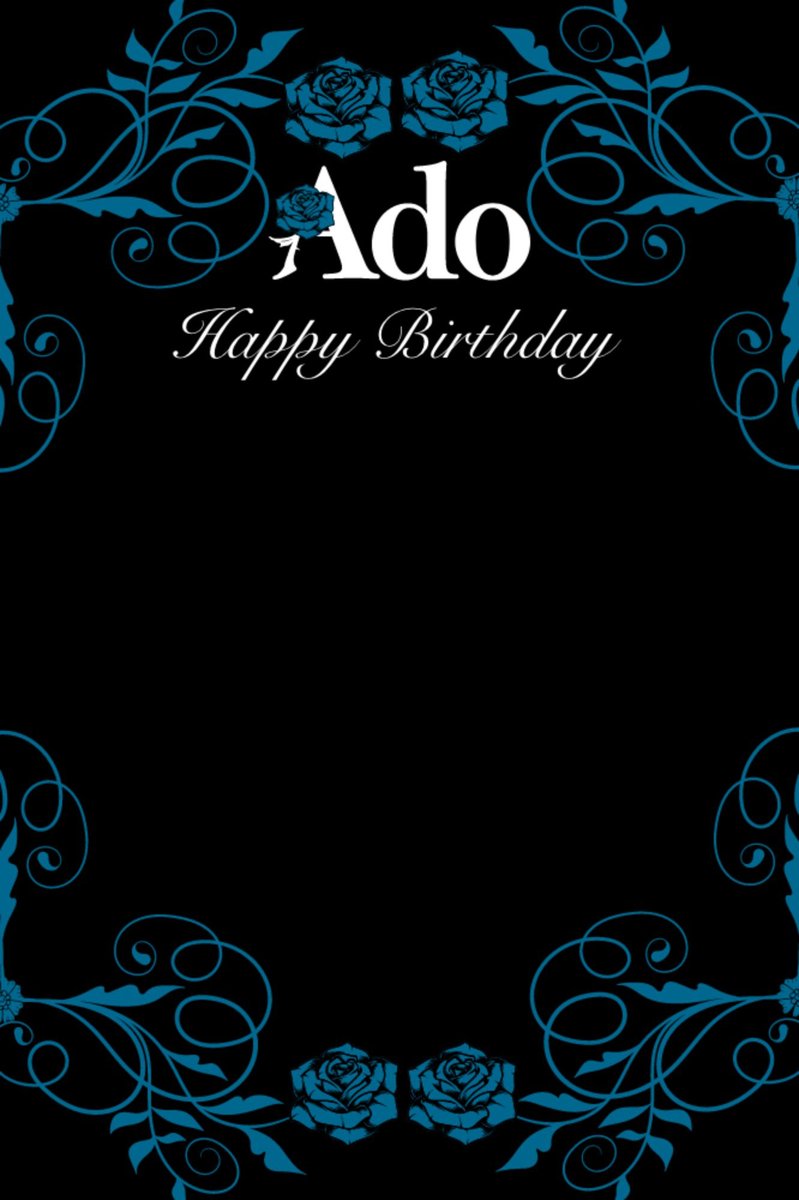 adoshiite's tweet photo. Plantilla para la tarjeta de regalo de Ado por su cumpleaños https://t.co/7TiTAMRcbp