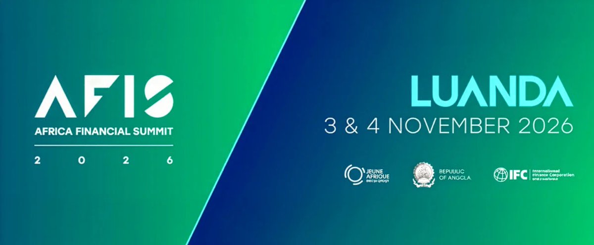 AfDB_Group's tweet photo. The @AfDB_Group will champion domestic capital mobilisation at the Africa Financial Summit 2026, to be held in Luanda, #Angola, on 3 and 4 November 2026. Details on #AFIS2026: https://t.co/Bcs5lgqBG8 https://t.co/YcVZN6yuvd