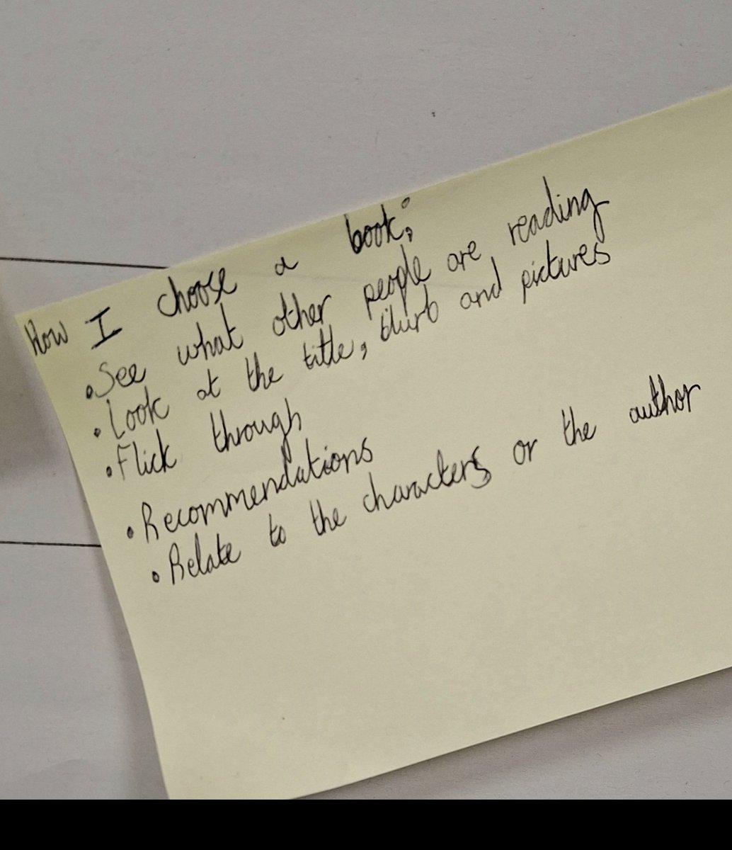 jonnybid's tweet photo. Earlier this week, we spent time talking as a class about how we choose what to read. The conversation was really insightful, with the importance of peer recommendation and representation coming through strongly. https://t.co/zPcQ1YJyp7
