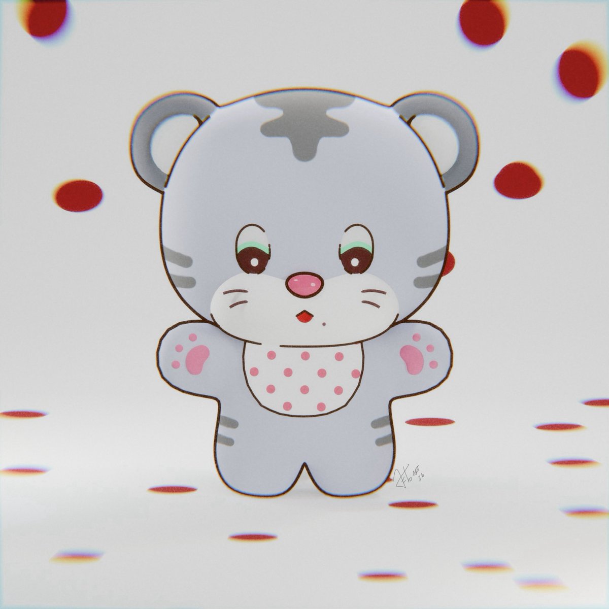 jetoledoart's tweet photo. #sonchaetty in 3D! 🐯 ❤️
(i don’t have one so i made it in 3d 🥹) https://t.co/F1xdNzq4gE