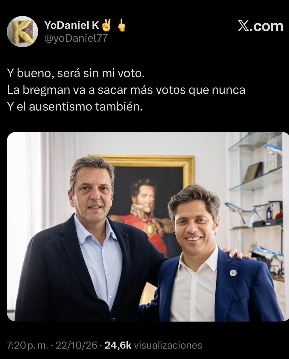 _axmxox_'s tweet photo. ESTOS LUMPES QUE SE QUEDARON MENTALMENTE EN EL 2011 MIRANDO 678 NO SON PERONISTAS

SI TENES A MILEI EN FRENTE QUE HACES TIRANDO TU VOTO A BREGMAN PEDAZO DE CYNTHIA GARCIA CON RETRASO https://t.co/WAeKzkUxKA