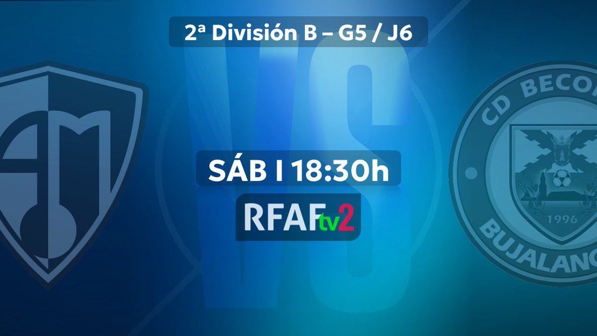 RFAF's tweet photo. ¡Toma nota de la agenda de SÁBADO en #rfaftv !
⚽️🔥 Nos espera una jornada intensa de fútbol y
fútbol sala andaluz.

▫️ 3ª División Futsal
⚔@LaPalmaFS vs. @CDBenalup_FS 

▫️ 2ª División B Futsal
⚔️ @Mengibar_FS  vs. @bujalancefs 

▫️ División de Honor Juvenil Futsal
⚔️ @XerezDFC_Futsal  vs. @FSTorremolinos 

▫️ 3ª División Futsal
⚔️ @FSTorremolinos  vs. @AvanzaJaen 

Disfrútalos todos en directo a través de los canales de
#rfaftv
💟 #futsalrfaf #fútbolsalaandaluz
