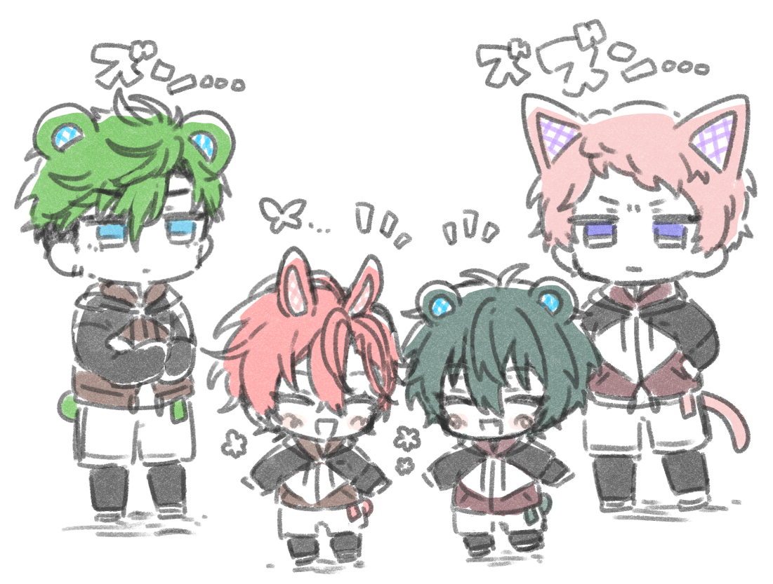 69mizuki's tweet photo. 🐻🐰🐱🐻 https://t.co/2cbSiHLpV4