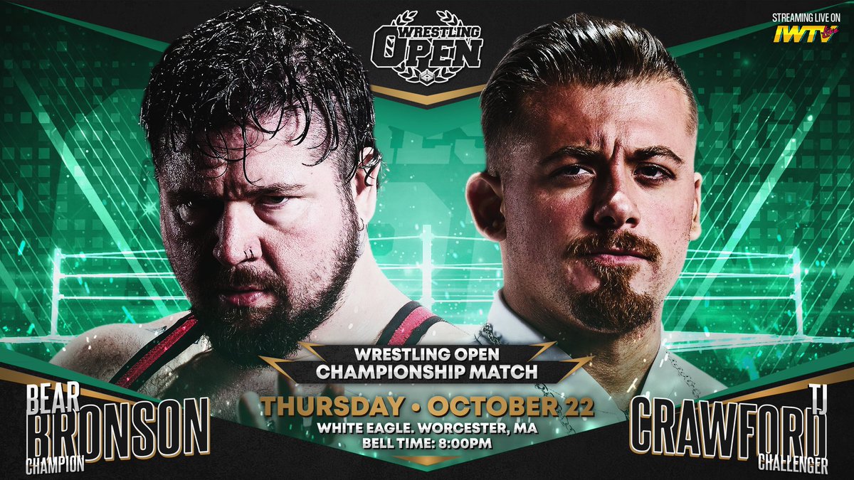indiewrestling's tweet photo. Now On Demand

@WrestlingOpen Ep 251

@bearbronsonBC v @TJCWrestling
@bgreatnessamen @nessa_ferrarii v @theparisvandale  @pgthechef 
@CatchABodyHaz v @aries_mani 
@WavesandCurlstt v @Youngswagatron1 @PatrickWheatman 
@kingkai0610 v @itzaaron58 
&amp; more!

https://t.co/prxjwcMFNS https://t.co/E1yOMNhGkZ
