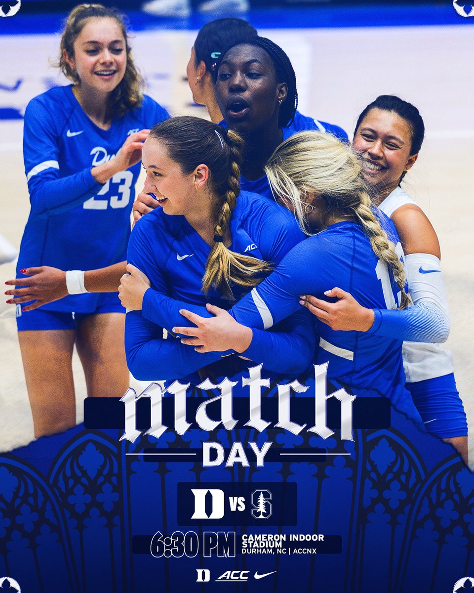DukeVB's tweet photo. Battling No. 15 Stanford in Cameron‼️

📺 https://t.co/IgMSnmV81L
📊 https://t.co/aYrlvkhcNd
📄 https://t.co/jJy5eAQEtS

#GoDuke https://t.co/DOzk4Qq1Qu