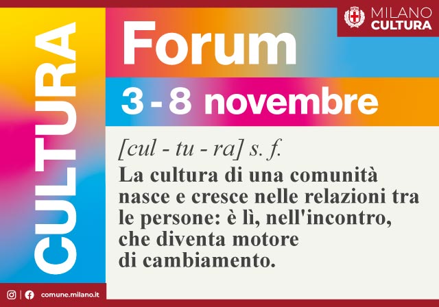 ComuneMI's tweet photo. 🎭 Torna il Forum Cultura 2026: oltre 50 appuntamenti tra musei, cinema e teatri.

Visite guidate e oltre 1.000 biglietti gratuiti per spettacoli e proiezioni.

📲 Programma e modalità di partecipazione su https://t.co/dH4hE18HJV https://t.co/efRTYPftKi