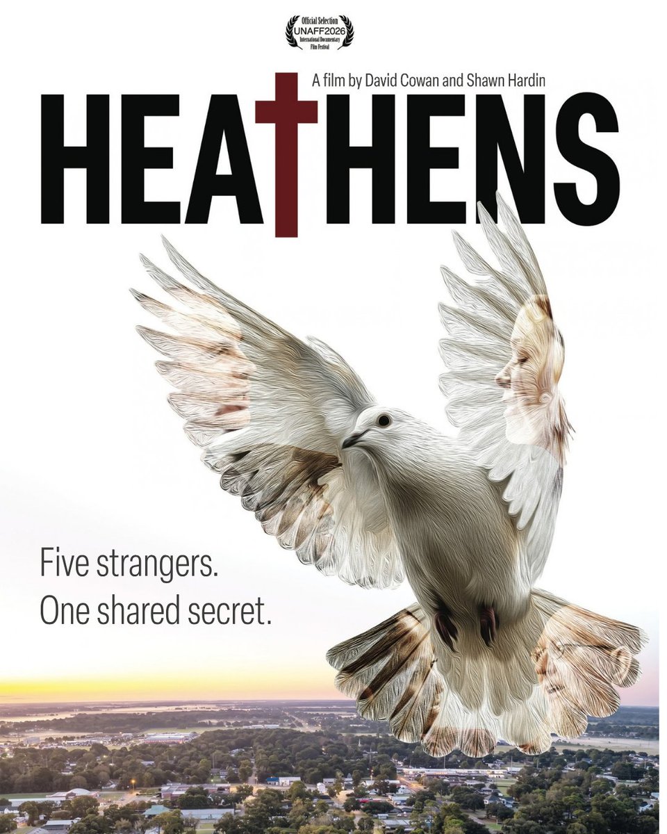 Together_Films's tweet photo. HEATHENS is having it's World Premiere at @UNAFF  this Saturday!

See the World Premiere of HEATHENS in Palo Alto on Saturday 24th October 2026 at 3:30pm. The film will be followed by the panel event "Different Faces of Religion”.

🎟️ TICKETS: https://t.co/KUoKiRZ3aM https://t.co/hG5DJCoQmb