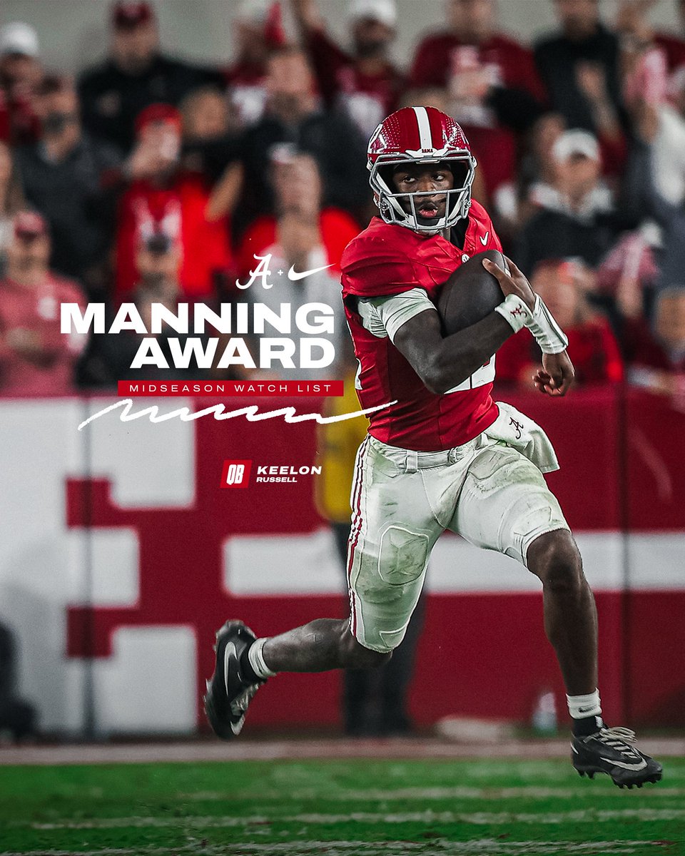 AlabamaFTBL's tweet photo. Midseason Watch List 💪
@Pres1dential x @ManningAward https://t.co/Oe1STP0C8g