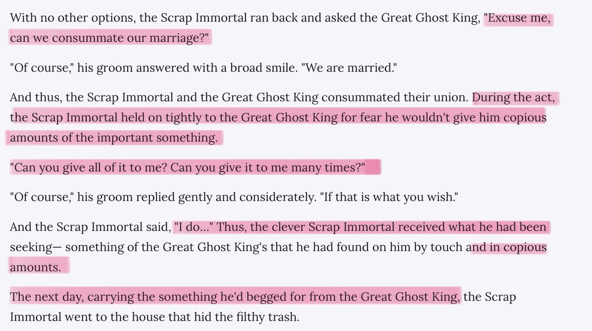 faefafaa's tweet photo. just a reminder that it was xie lian who begged hua cheng to fill him with dubious amounts of his cum during their wedding night, and that he keeps it inside during the day too..creampie wife xie lian🙏🏻 https://t.co/kdxPtKepHs