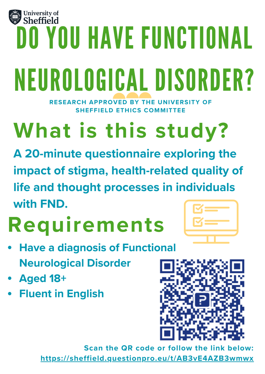 hayley_eliza_'s tweet photo. 🟧 Do you have FND?
I am conducting research exploring the link between the psychological impact of stigma, psychological flexibility and quality of life in people with FND.
✅ Aged 18+ with FND
📝 Anonymous survey (10–20 mins)
🔗 https://t.co/eTJp2qkaRf
#FND #FNDResearch https://t.co/88jVdMz5X4