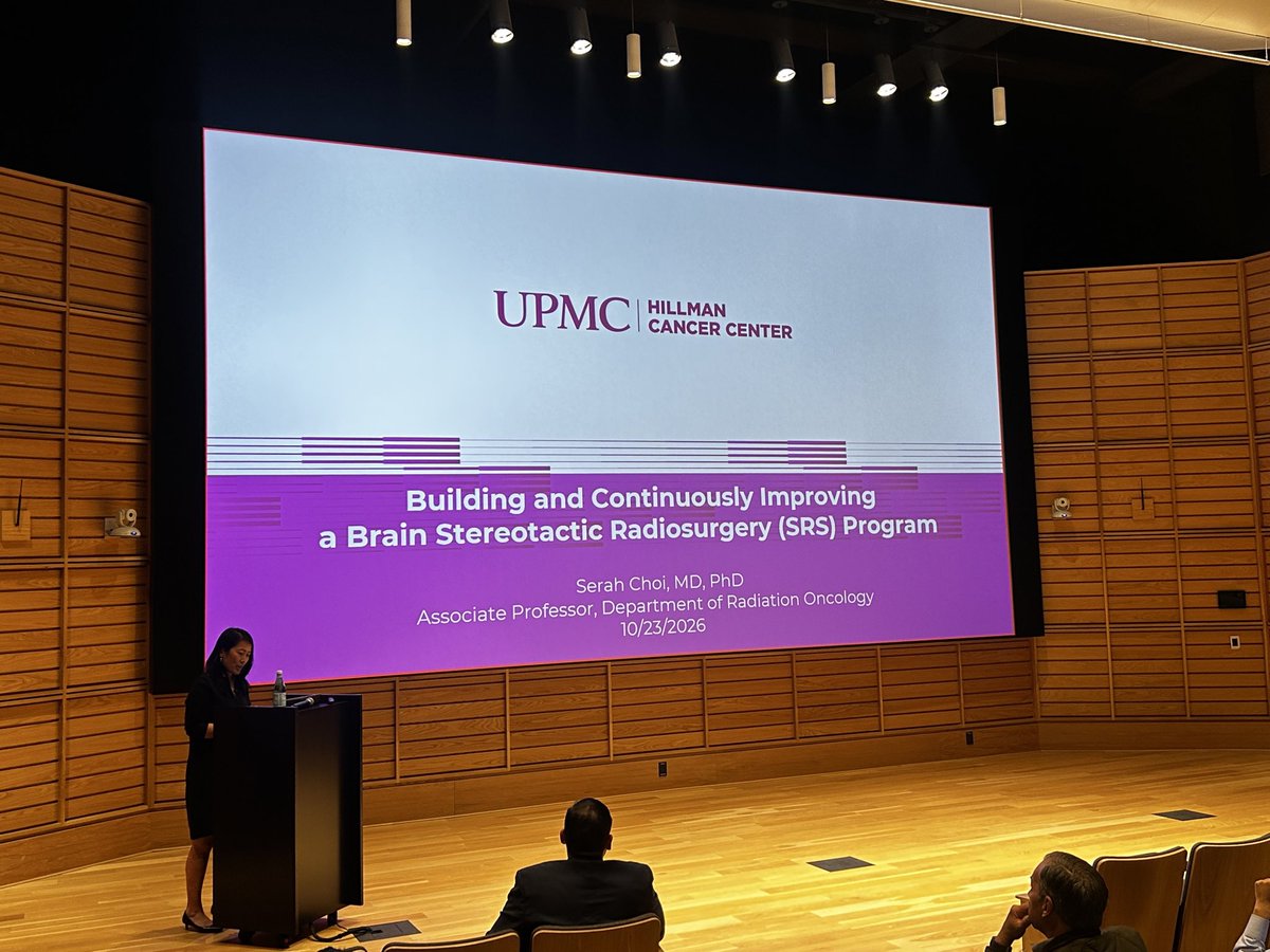 pnbarry's tweet photo. @SerahChoiMDPhD speaking on #SRS @UPMCHillmanCC #RadOnc Symposium! @UPMCPhysicianEd @HSkinnerMDPhD @BhanuPr92961213 @YvonneMowery @Haleyml1987 @RadOncResidency @the_RSS https://t.co/DSgrFDPSnt