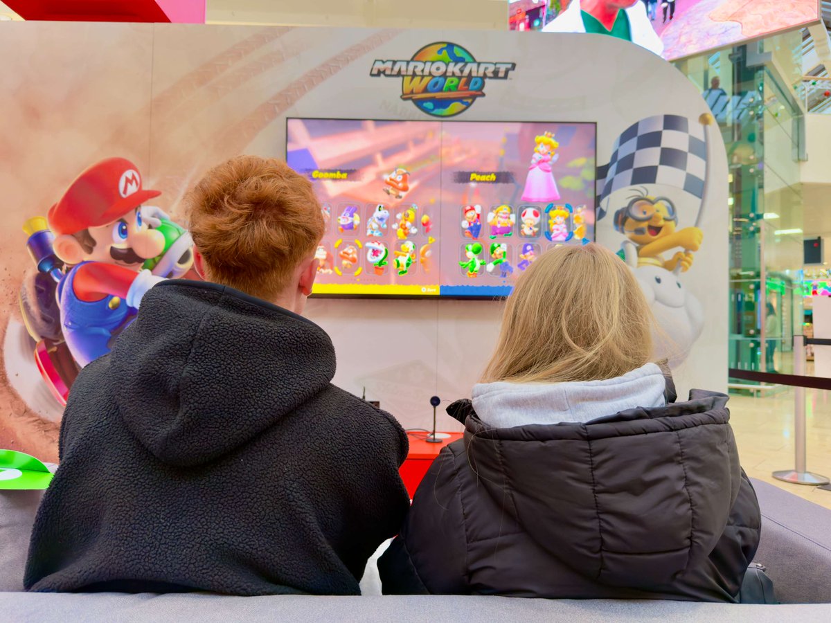 _Metrocentre's tweet photo. Join the Nintendo Switch 2 experience at Metrocentre this weekend 🙌💯

Head to Exhibition Square this weekend and get hands on with a range of games, from Mario Kart World to Donkey Kong Bananza, plus meet Mario &amp; Luigi! 🍄🏎️

The activity is here until Sunday 25th October https://t.co/6rr2wMTuZQ