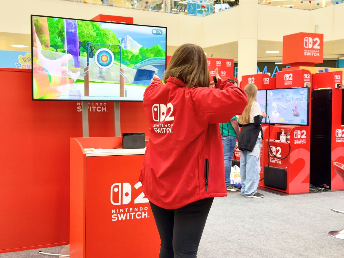 _Metrocentre's tweet photo. Join the Nintendo Switch 2 experience at Metrocentre this weekend 🙌💯

Head to Exhibition Square this weekend and get hands on with a range of games, from Mario Kart World to Donkey Kong Bananza, plus meet Mario &amp; Luigi! 🍄🏎️

The activity is here until Sunday 25th October https://t.co/6rr2wMTuZQ