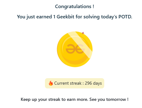 RootMadhav's tweet photo. Day - 296   
GeeksforGeeks - POTD   
Problem : Count Pairs Violating BST Property 
#gfg #geekstreak2026 #POTD #365daysofcode #coding #POTDwithGFG https://t.co/SsUbqpGaKN