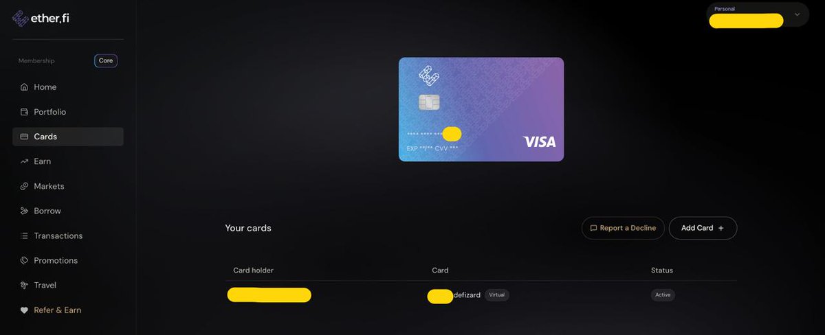 belizardd's tweet photo. It took me 10 minutes to open my @ether_fi card. Good tech. https://t.co/FsQBtoQwkV
