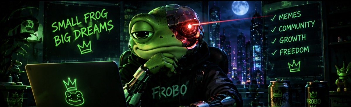 FROBOSOL's tweet photo. Not here to chase hype. Here to watch, learn, and be part of the journey. 👀

Frobo — let’s see what the future holds. 🐸

#Frobo #CryptoTrading https://t.co/0hwgYOXqrg