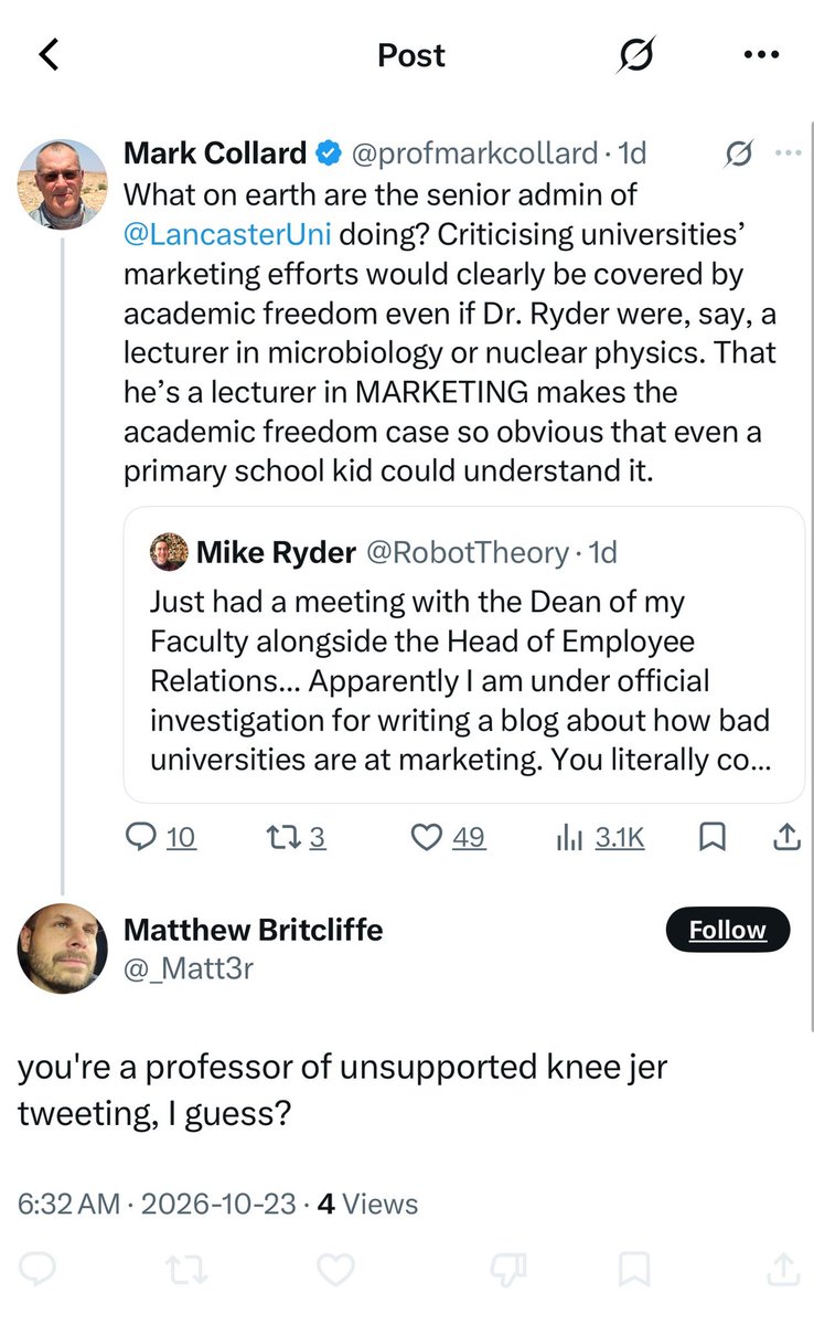 profmarkcollard's tweet photo. Is there a name for this type of insult-then-block posting? https://t.co/kxBfG9HUU5