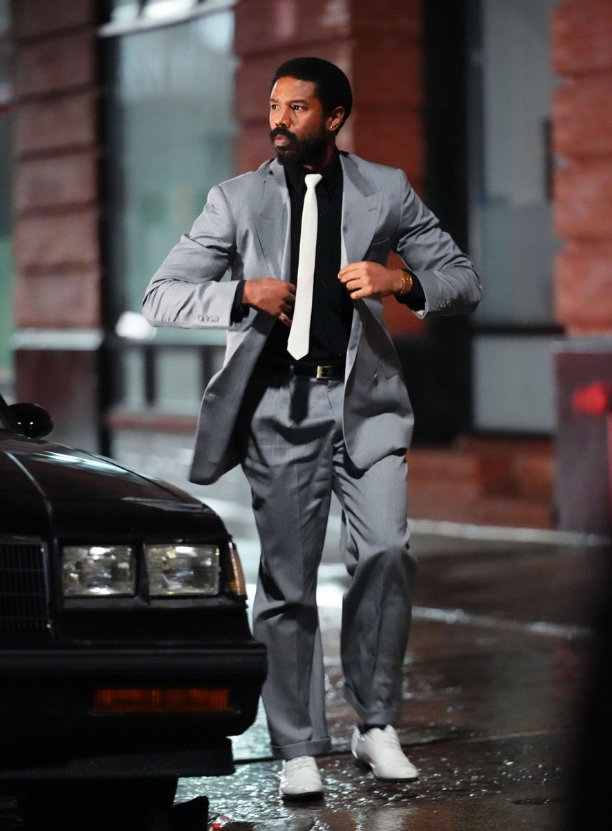 ComplexPop's tweet photo. First look at Michael B. Jordan on set of 'MIAMI VICE' https://t.co/DxbOqcHGlR