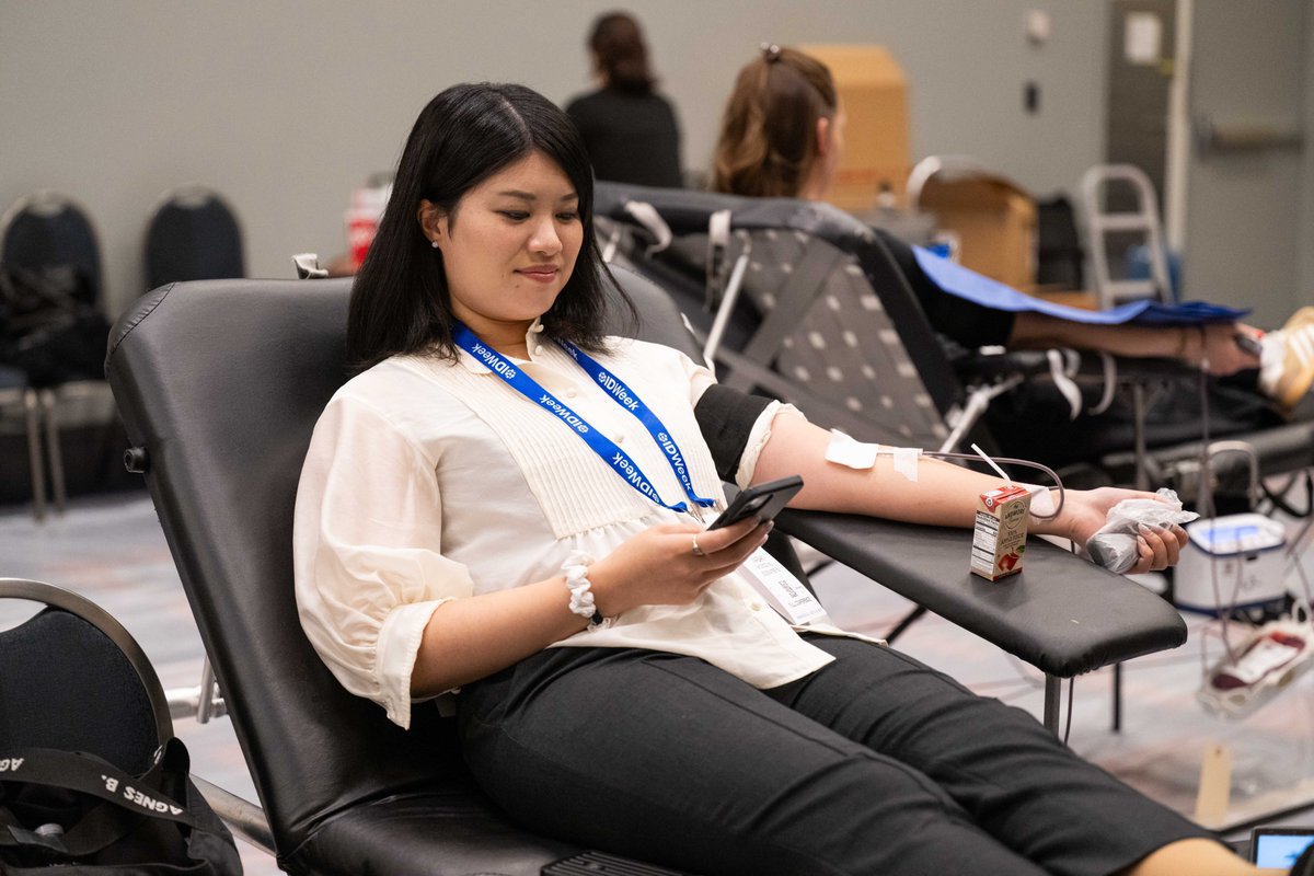 IDWeekmtg's tweet photo. We're giving back at #IDWeek2026. ❤️

Thank you to the IDWeek attendees who donated blood to help save lives. https://t.co/IyPhC3AfZy