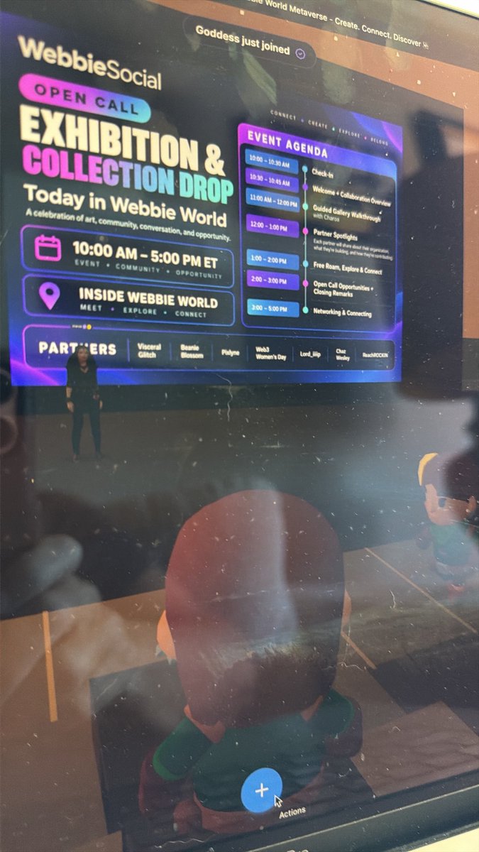 ReachROCKIN's tweet photo. Web3 Muse:
It’s time for the @WebbieSocialApp launch of “Beyond The Algorithm” the artwork is fire!!!
Come see us…the most unique ART now live 🔦
https://t.co/vbrHZVWaG6
And in Objkt here: https://t.co/FJ452tv23e
Or in BEAM AR here:
https://t.co/uldgzvqtgk
We are in WEBBIE WORLD 🎯
Come view the art, experience the AR, too through BEAM ✨
#FindTheOthers