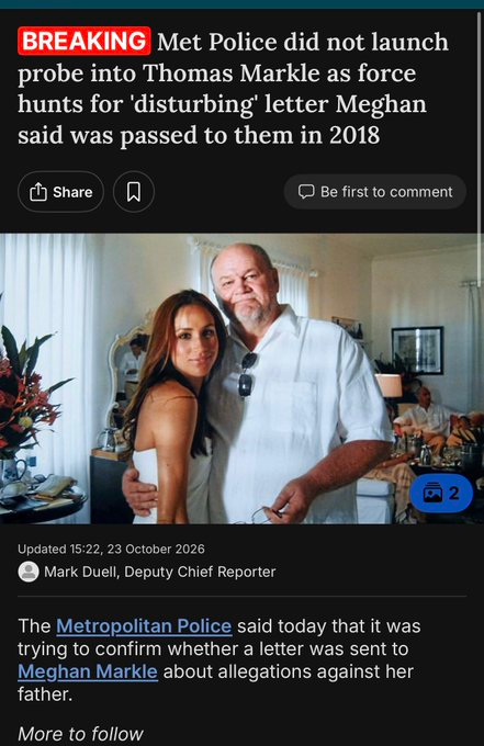 Defenestrate123's tweet photo. Apparently the Met Police are trying to confirm the story about the "disturbing letter" passed to them in 2018. How would they not be aware of such an important letter? https://t.co/ghW56jO3Mi