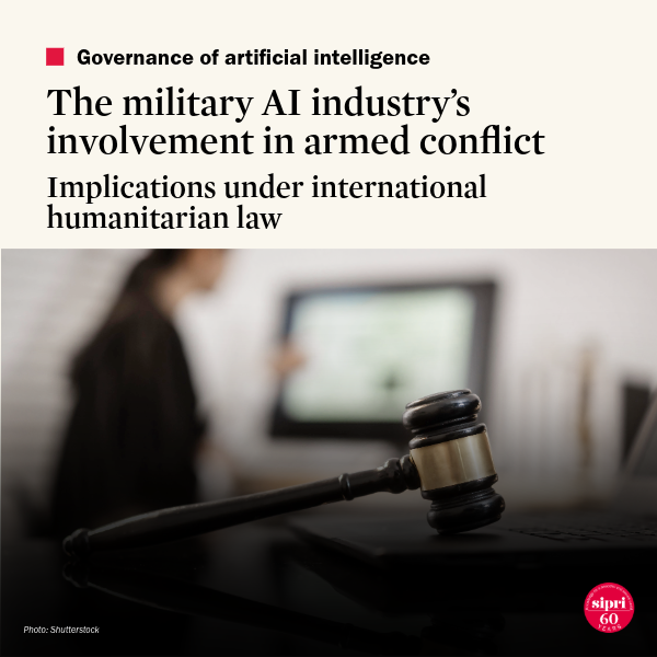 SIPRIorg's tweet photo. The use of AI in targeting has reignited old debates about how international humanitarian law applies to the military AI industry’s involvement in armed conflict. This backgrounder by Marta Bo and @Laura_Bruun_  aims to shed some light on three of the most commonly asked questions.
Read it now ➡️ https://t.co/YZKk7709S7

#MilitaryAI #ResponsibleAI #Peace #IHL