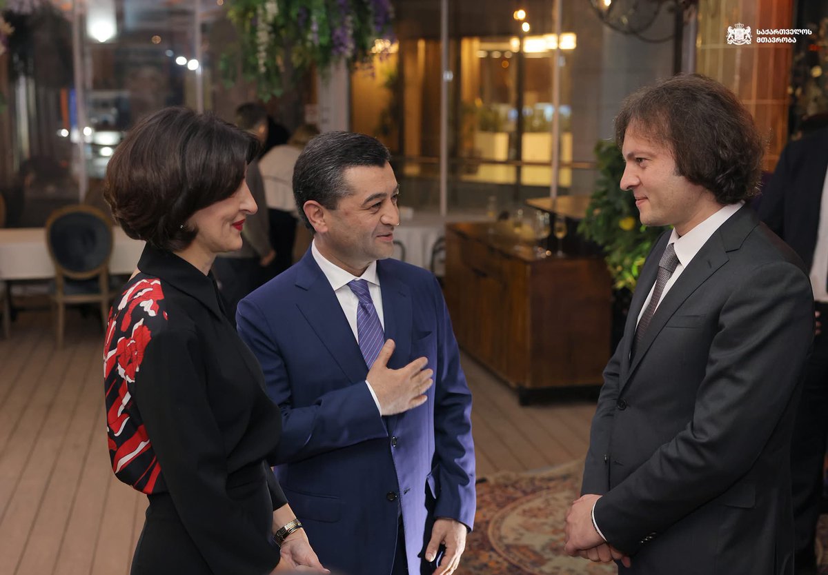 MakaB__'s tweet photo. My sincere gratitude to Georgian PM @PM_Kobakhidze for his support in strengthening ties with Central Asia. His presence in Batumi for the first meeting of Georgia and Central Asian FMs reflects Georgia’s commitment to deepening our partnership and advancing shared interests. https://t.co/CUX7hfutNH
