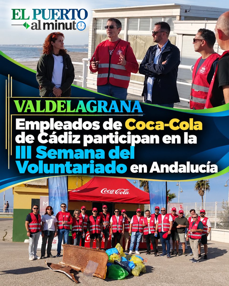 elpuertoalmin's tweet photo. VALDELAGRANA
Empleados de Coca-Cola de Cádiz participan en la III Semana del Voluntariado en Andalucía
https://t.co/5641jMkbvH
#elpuertodesantamaria #elpuerto https://t.co/cNfGPJNy3I