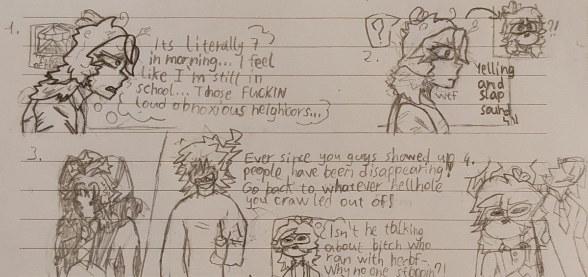Vex_Antivirus's tweet photo. The Freak Circus ¦} 
I'm tried my best on this draw
Still tryin to learn about anatomy

Probably I would defend Pierrot cus
who the [censorship] would attack someone while everyone doing their tasks and aheadin to their WORK start in the MORNING D°< https://t.co/82Sq7i8S8O