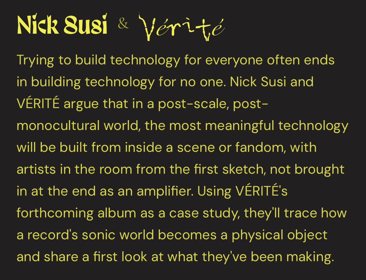 nicksusi's tweet photo. SF friends - @verite and I are coming out of creative hibernation to give a preview of some new unreleased work

https://t.co/gQj7BjgfMq https://t.co/z1ueG8SJKk