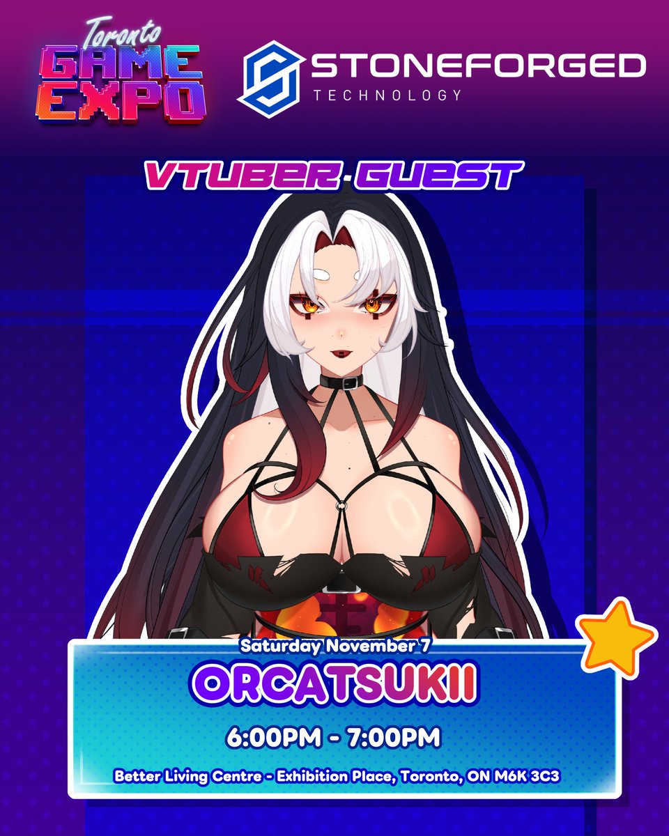 OrcaTsukii's tweet photo. 🖤 Meet n Greet Announcement! 🖤

Thanks to the lovely team at @StoneforgedT I have the opportunity to do a virtual meet n greet on Saturday  at Game Expo at 6pm est!

If you stop by the booth not only can you say hi to me but also take a look at my PC case I have with them! 👀🖤 https://t.co/3yZl8uTW6I