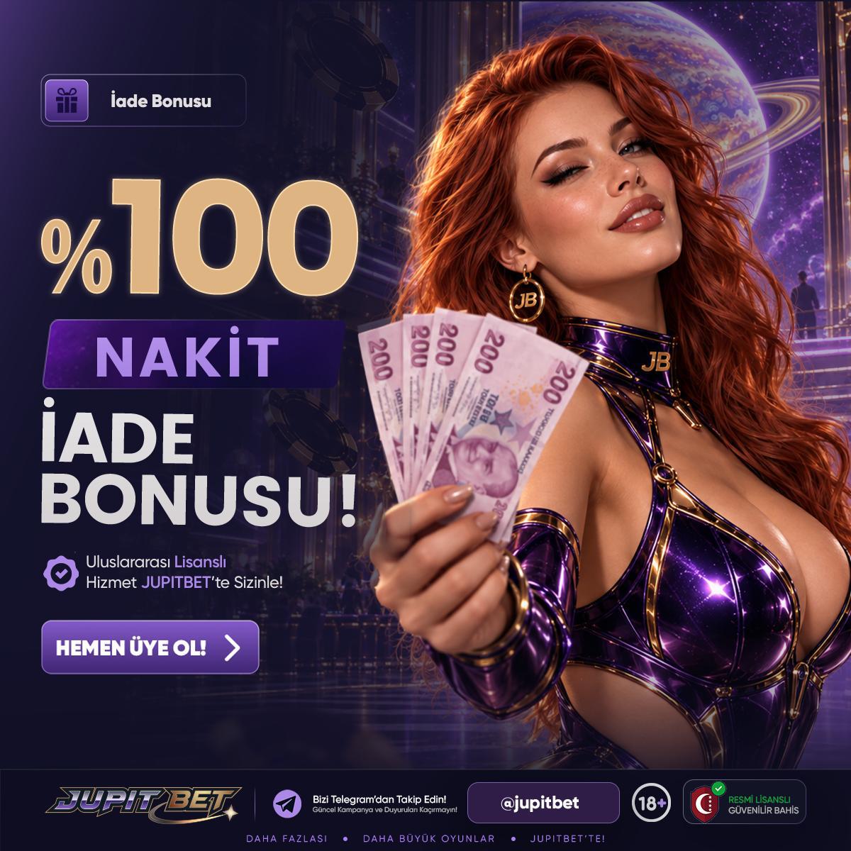 jupitbet_tr's tweet photo. 💜 KAYBETTİĞİNİ GERİ ALMA FIRSATI! 💸

🔥 %100 NAKİT İADE BONUSU Jupitbet’te seni bekliyor!

✨ Fırsatı kaçırma, hemen göz at! https://t.co/vASHN6Eimg https://t.co/JtSTFaOXY5