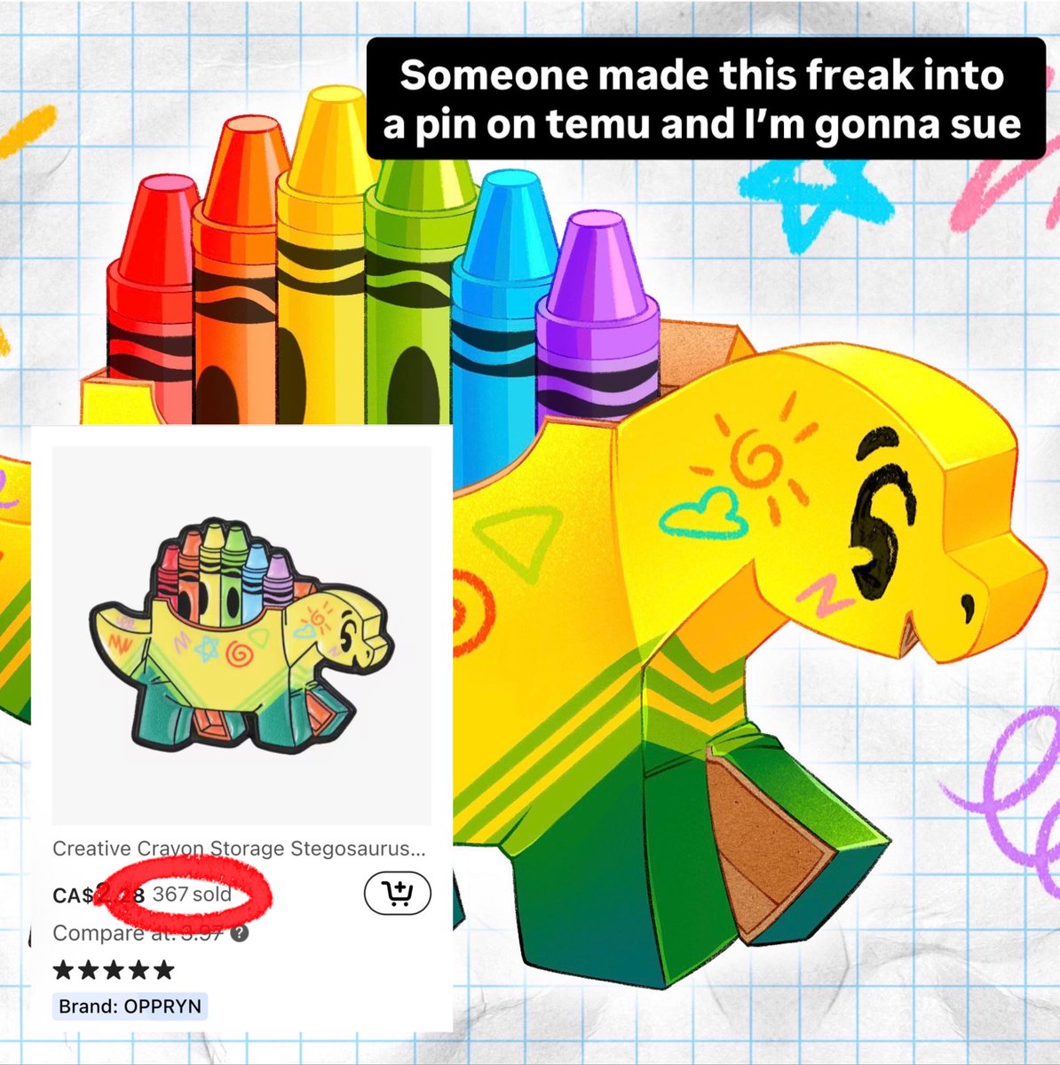 CarnivoxArt's tweet photo. 🚨HEY ARTISTS 🚨
What’s your most Stolen art or design? I’ll Start! https://t.co/cQUT9VHGJg