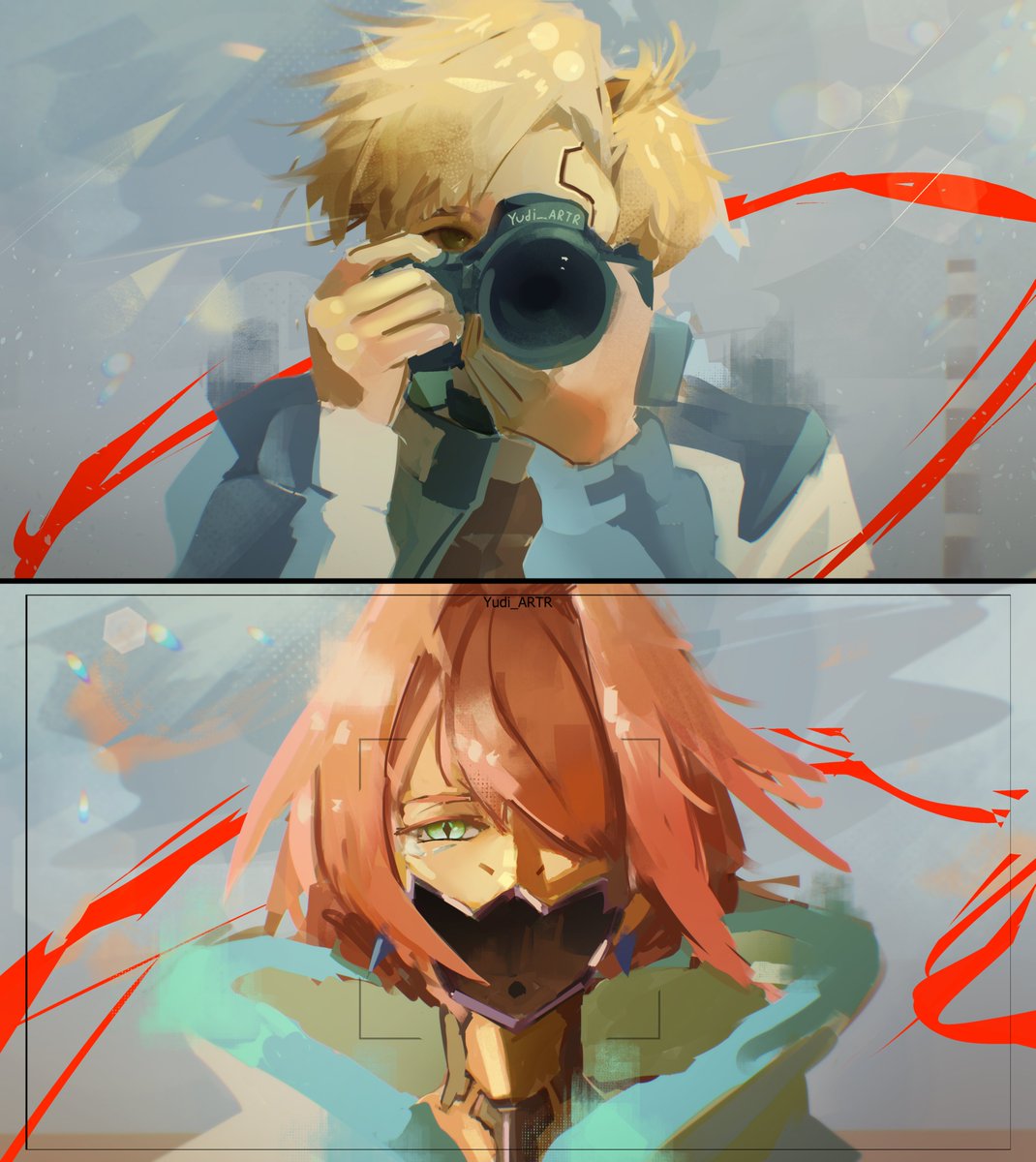 YudiSnk's tweet photo. "Make sure you're getting my good side."
Roman & Talia Illustration ❤️🩹
#CyberpunkEdgerunners2 #roman #talia #fanart #edgerunners https://t.co/h1Ei79Y8go