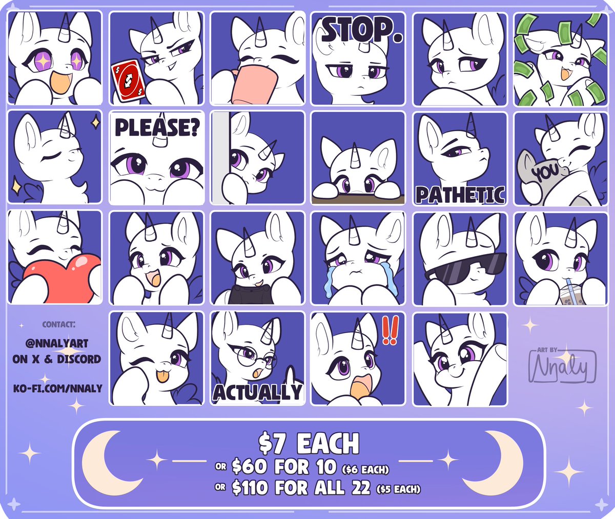 NnalyArt's tweet photo. Biiig new emoji YCH set available through Ko-fi or DM <3

Link in comments! https://t.co/tNbTgDneCg