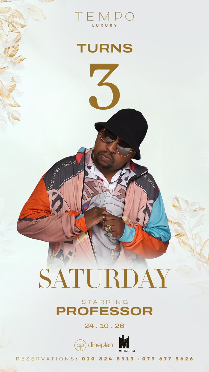 zecky2409's tweet photo. Ayikapheli iparty ngoba ksasa sigroova noMaphorisa🥂

Clear your Saturday plans and join the party @tempo_luxury ! 

Reservations: 
010 824 8313 / 079 677 5626
https://t.co/15HPr1a9E0

#TempoTurns3 #TheTrilogy https://t.co/lwvIC5NlD2