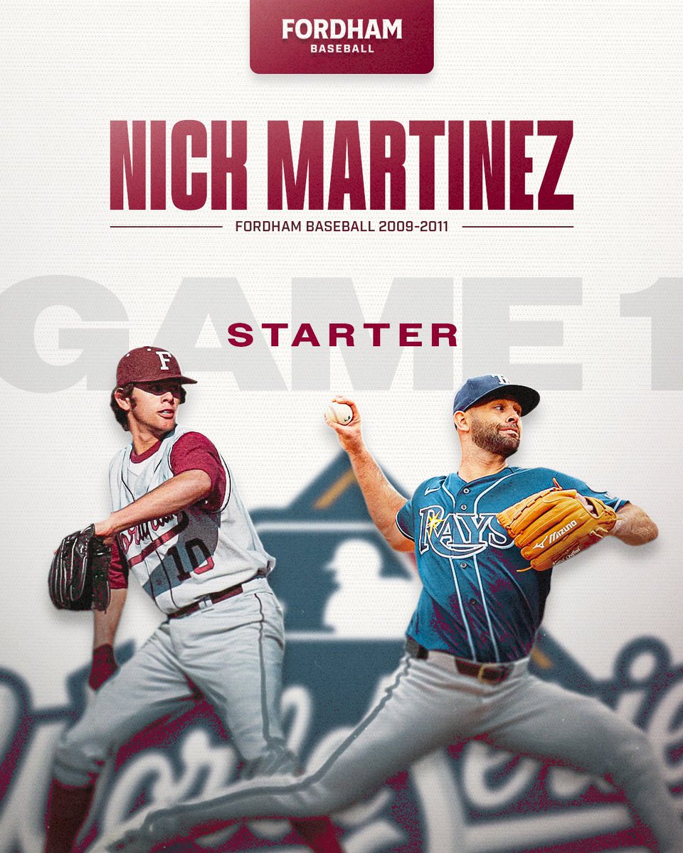 FordhamBaseball's tweet photo. From Houlihan Park to the World Series. 

Good Luck Nick! https://t.co/sw5cEs39vi