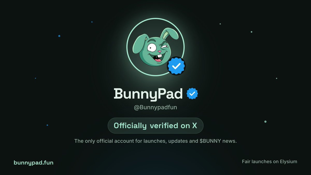 Bunnypadfun's tweet photo. Blue check unlocked 🐰

Bunny keeps growing on @Enter_Elysium, and we're just getting started. https://t.co/oiijGA2wO5