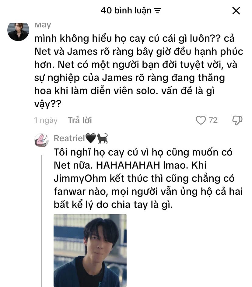 Meomeo_1991's tweet photo. Ai mới là những người ảo tưởng, ai muốn có anh ta, chúng tôi còn đang mong cậu James tránh xa và không dính líu gì đến cp đấy 😂😂😂😂 https://t.co/55tdV1OzLk