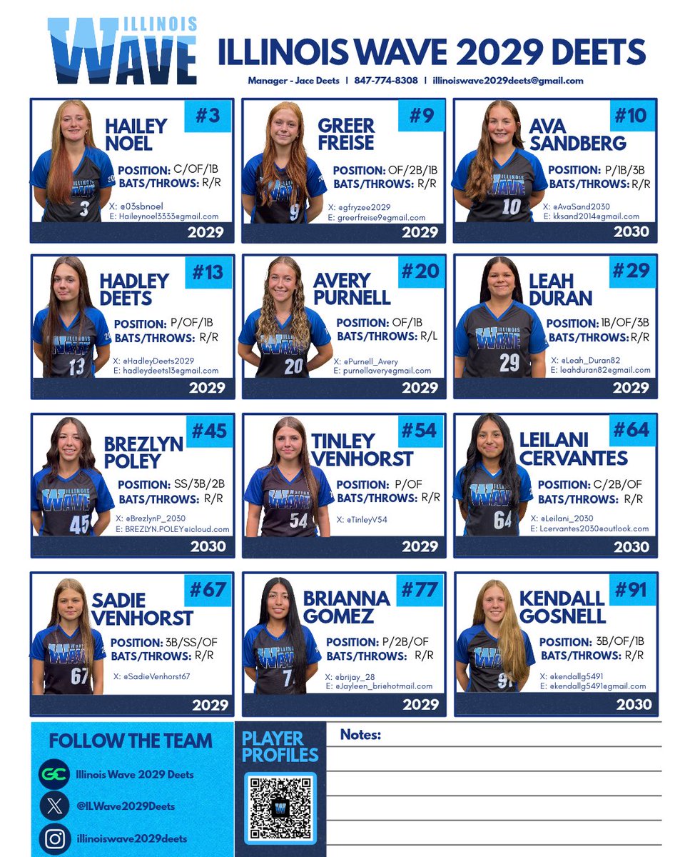 ILWave2029Deets's tweet photo. NEXT UP: LP4U Strike Out Cancer II

The team takes the field this weekend in Bourbonnais for a meaningful blend of competitive softball and a cause bigger than the game. ￼￼￼￼

If you’re in Bourbonnais, come see what this team can do. Games begin at 10am Saturday on Bradley Field 6.

@ILWave_WTGS @DaveBetcher1 

#fastpitchsoftball #WeNotMe