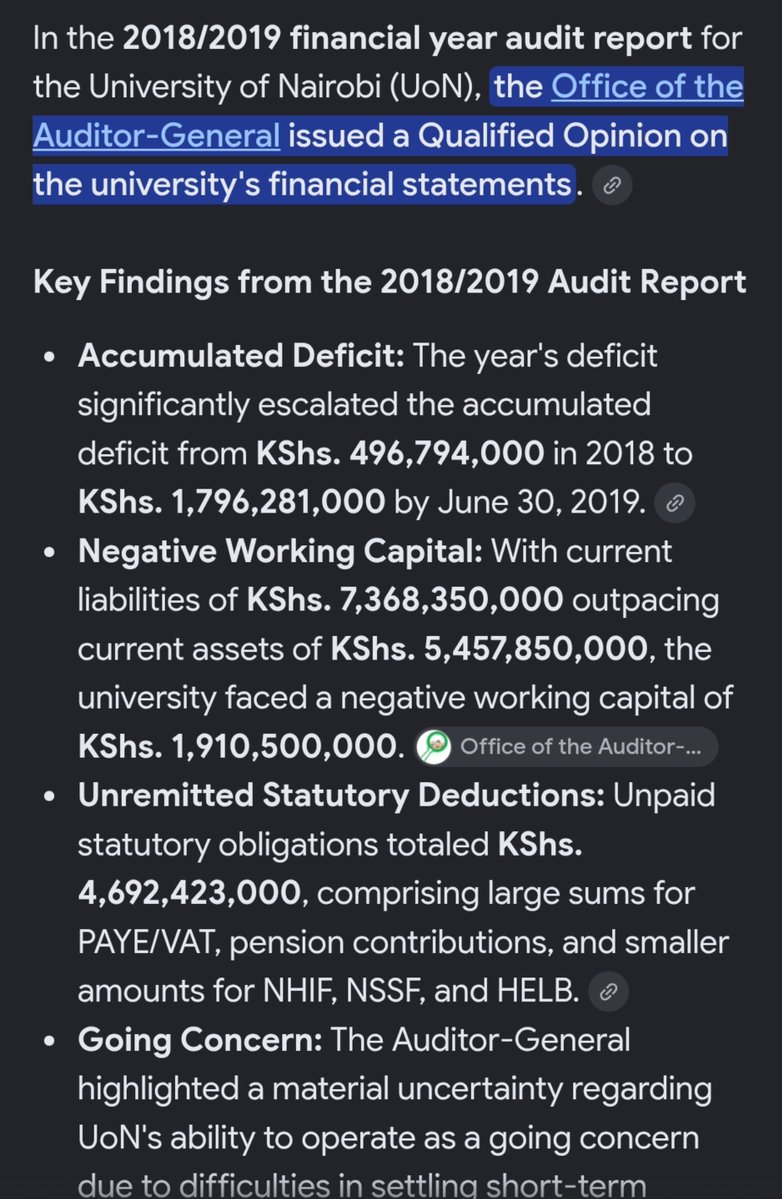 austin_tunoi's tweet photo. Don't lie. UoN was first declared bankrupt in 2019 but was bailed out by government.

Egerton and Multimedia also went to bankruptcy in 2021.

Infact total university debt in 2022 was ksh 62B. https://t.co/NF9gMSvky1