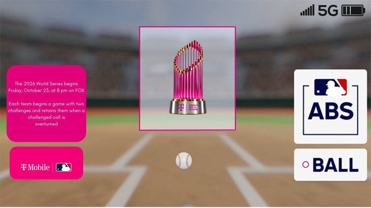 Newyorknicks_'s tweet photo. T-Mobile Is Changing the Call.
T-Mobileβs 5G Network is helping Major League Baseball operate and broadcast its new ABS system to fans, players, managers, and viewers across the country!
@TMobile @MLB
#srm435 #WorldSeries https://t.co/Qd9QEYhwDG