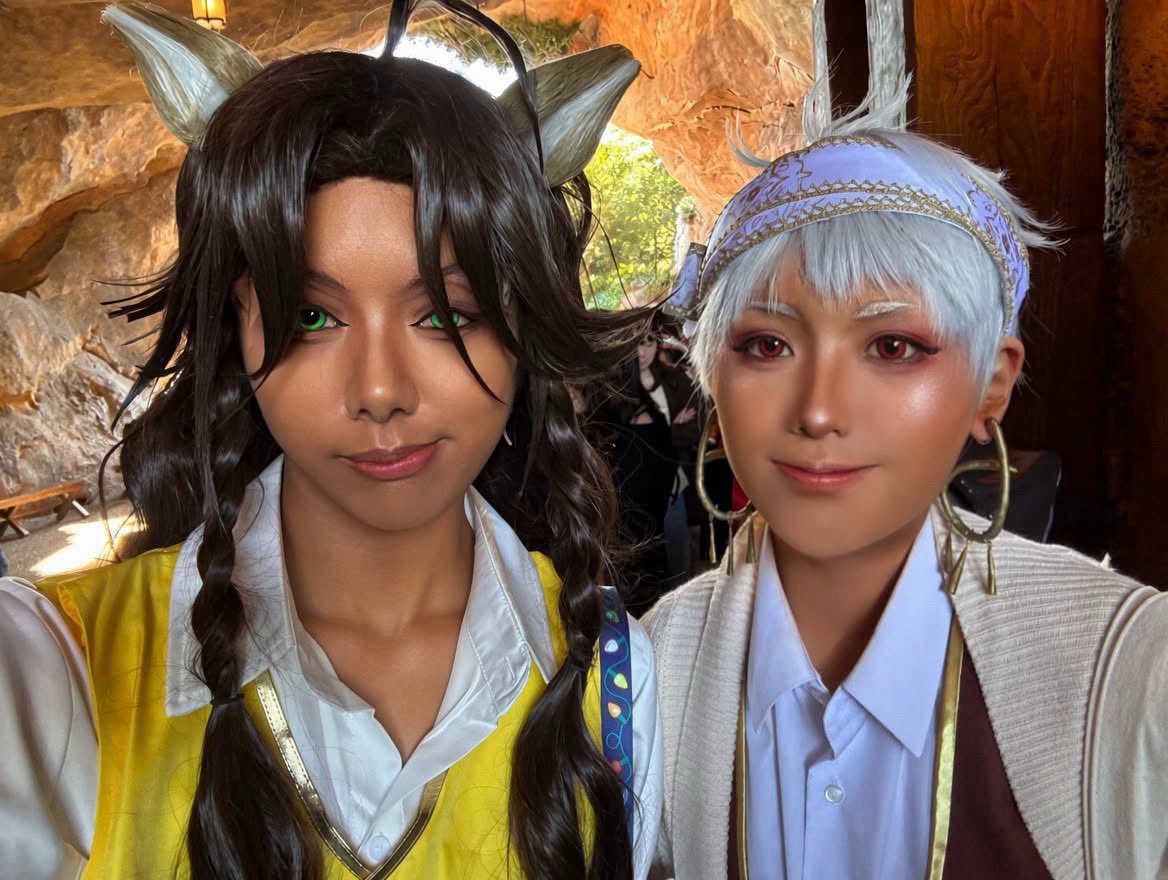 ipc1_0's tweet photo. 俺たち褐色組🦁☀️
☀️➞ @Popi_pipi_pi  
#Dハロ仮装ツイステ  #Dハロ仮装2026 https://t.co/dZJ0QRIJIU