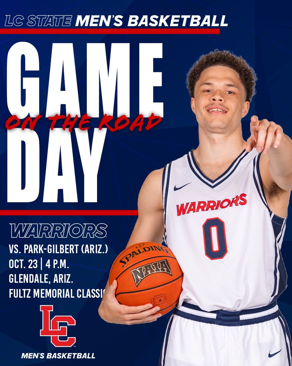 LCSCMBB's tweet photo. IT’S GAMEDAY‼️‼️
The 2026-27 season starts NOW. LC State takes on Park University–Gilbert today at 4 PM in Glendale, AZ.
#Packlife🔴🔵 https://t.co/58d5UXZ6ma
