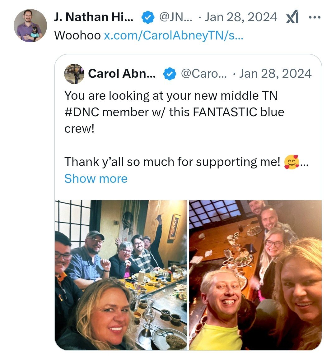 GeneralDynamic4's tweet photo. @Tennessean Perhaps, but they're also experiencing the @tndp is the lamest bunch of fuck face Democrats in the entire country. https://t.co/HuN2AiZC9h
